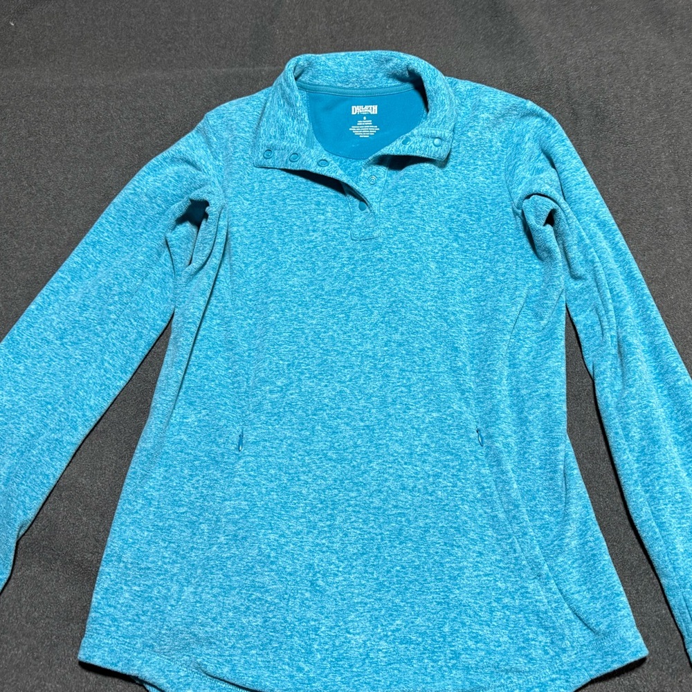 Duluth Trading Co Teal Polyester Shirt
